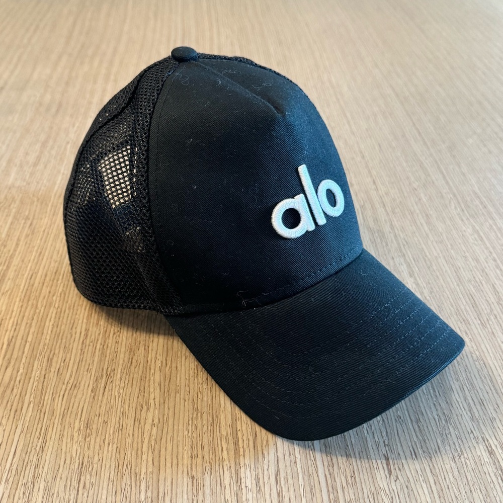 All Yoga Trucker Hat Black